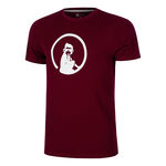 Quiet Please Kläder Quiet Please Create Trainings T-shirt Herrar-Rött Vin,Vit