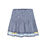 Long Borderline Smocked Skirt