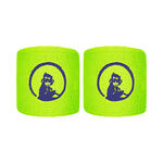 Quiet Please Tenniskläder Quiet Please Short Svettband 2-pack Unisex - neongrön, mörkblå