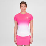 BIDI BADU Kläder BIDI BADU Crew Gradiant T-shirt Damer-Pink,Vit